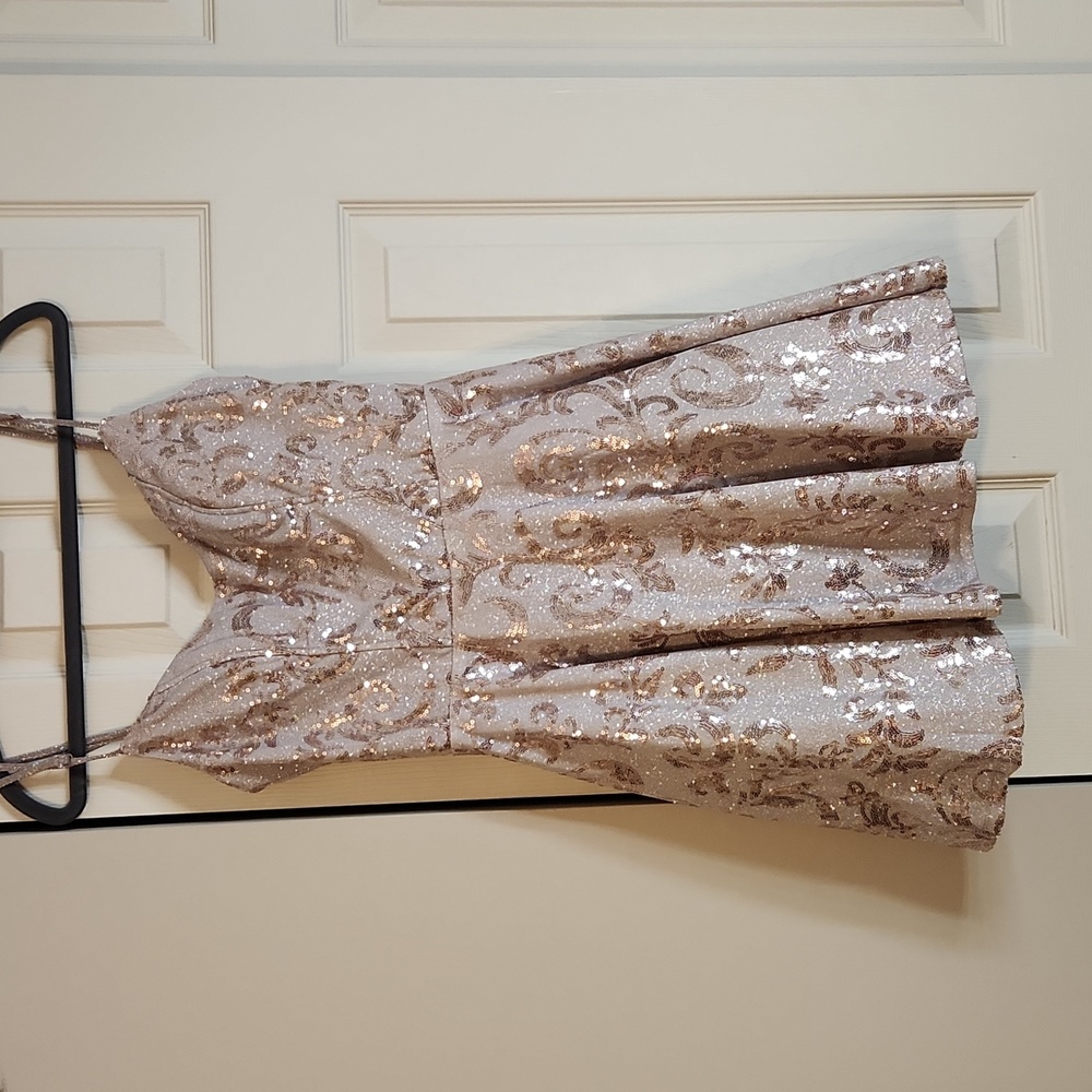 Rose Gold Girls Dress size 3